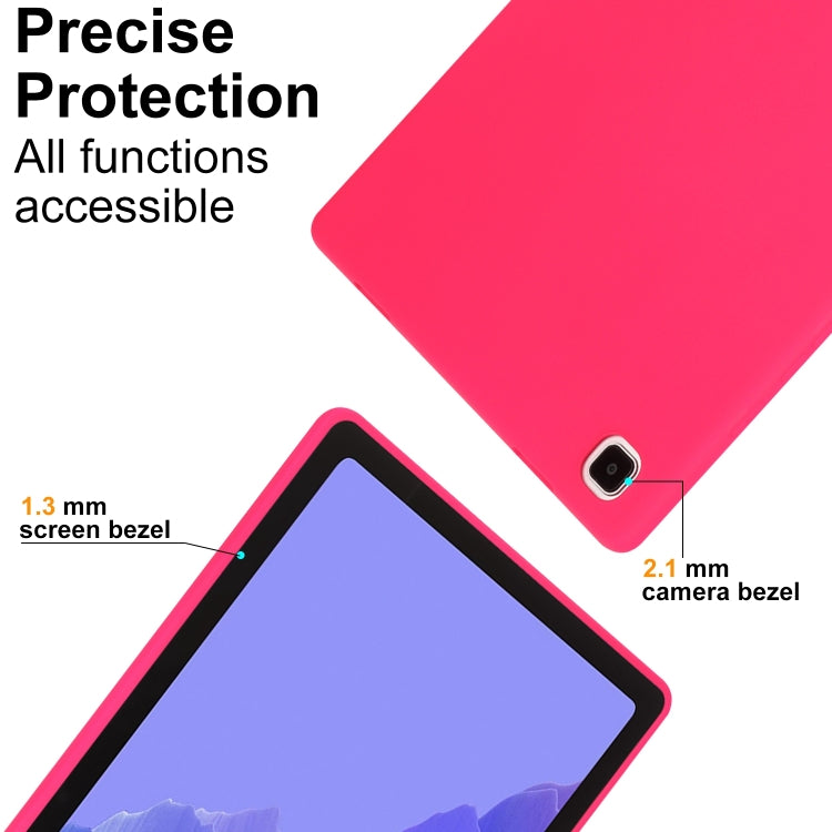 For Samsung Galaxy Tab S9 Oil Spray Skin-friendly TPU Tablet Case(Rose Red) by buy2fix