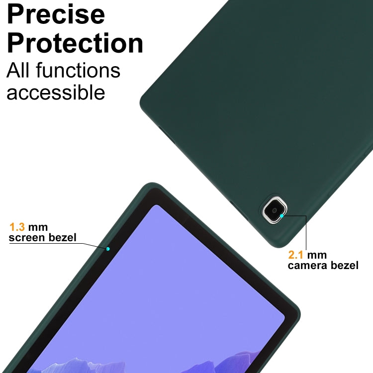 For Samsung Galaxy Tab S9 Oil Spray Skin-friendly TPU Tablet Case(Deep Green) by buy2fix