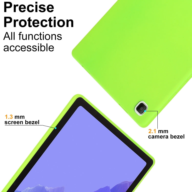For Samsung Galaxy Tab S9 Oil Spray Skin-friendly TPU Tablet Case(Fluorescent Green) by buy2fix
