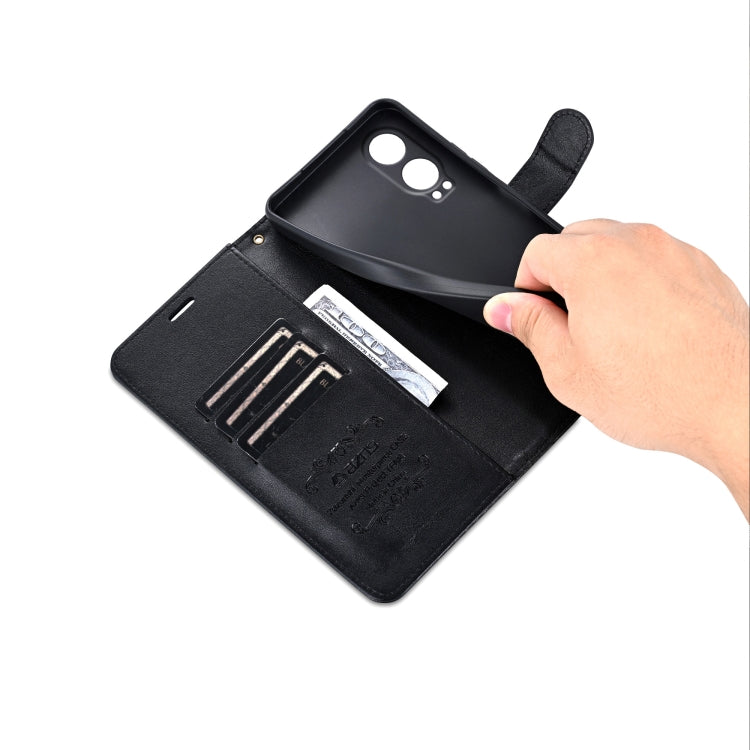 For OnePlus Nord CE4 Lite 5G AZNS Sheepskin Texture Flip Leather Phone Case(Black) - Nord CE4 Lite Cases by AZNS | Online Shopping UK | buy2fix