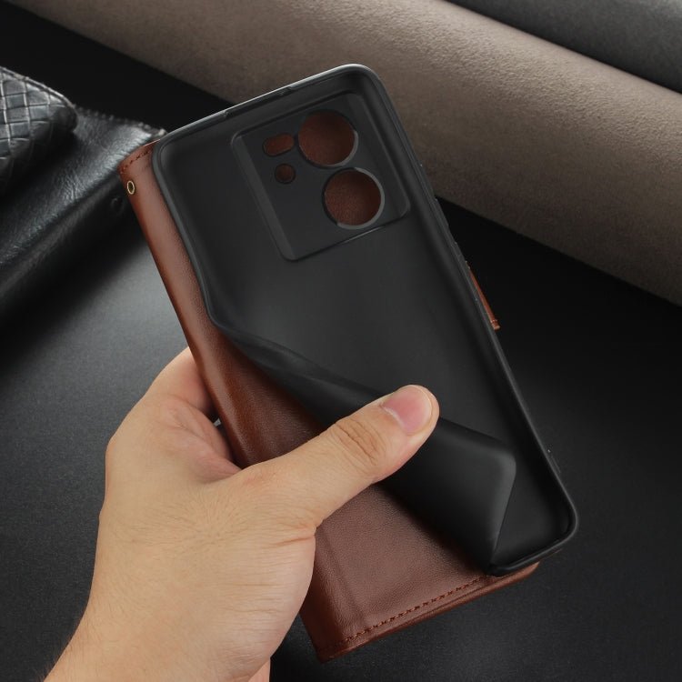 For Xiaomi 13T / Redmi K60 Ultra AZNS Sheepskin Texture Flip Leather Phone Case(Black) by AZNS