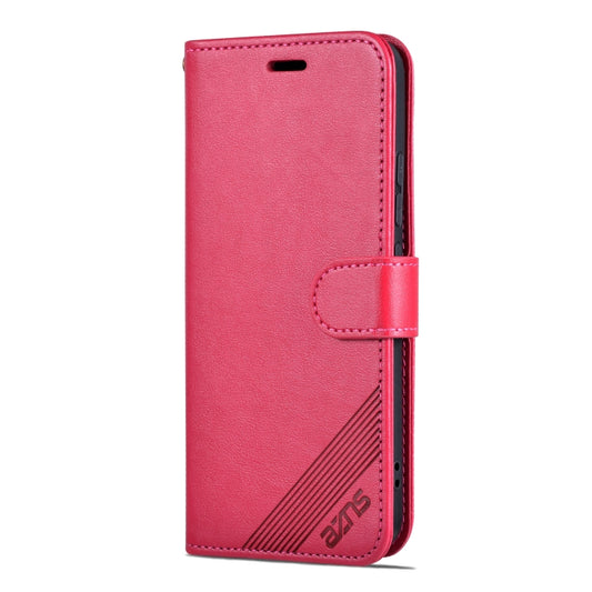 For Xiaomi 14 Pro AZNS Sheepskin Texture Flip Leather Phone Case(Red) by AZNS