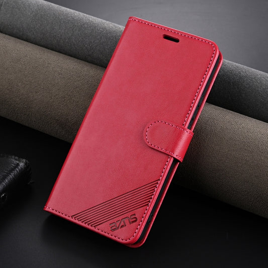 For Xiaomi 14 Ultra AZNS Sheepskin Texture Flip Leather Phone Case(Red) by AZNS