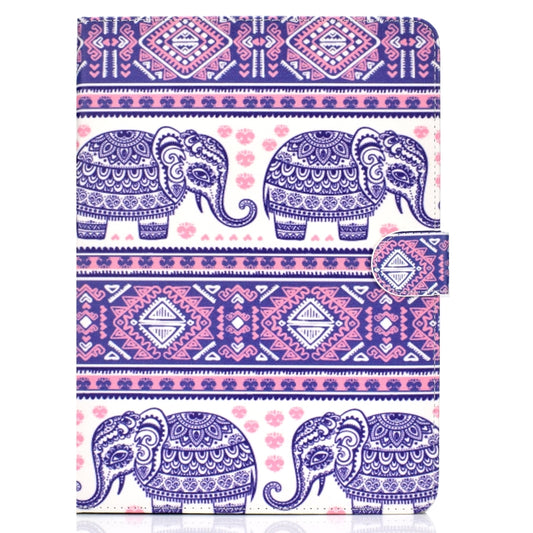 For iPad Pro 11 inch (2018) Colored Drawing Pattern Horizontal Flip PU Leather Case with Holder & Card Slot & Sleep / Wake-up Function(Totem Elephant) - iPad Pro 11 (2018) Cases by buy2fix | Online Shopping UK | buy2fix