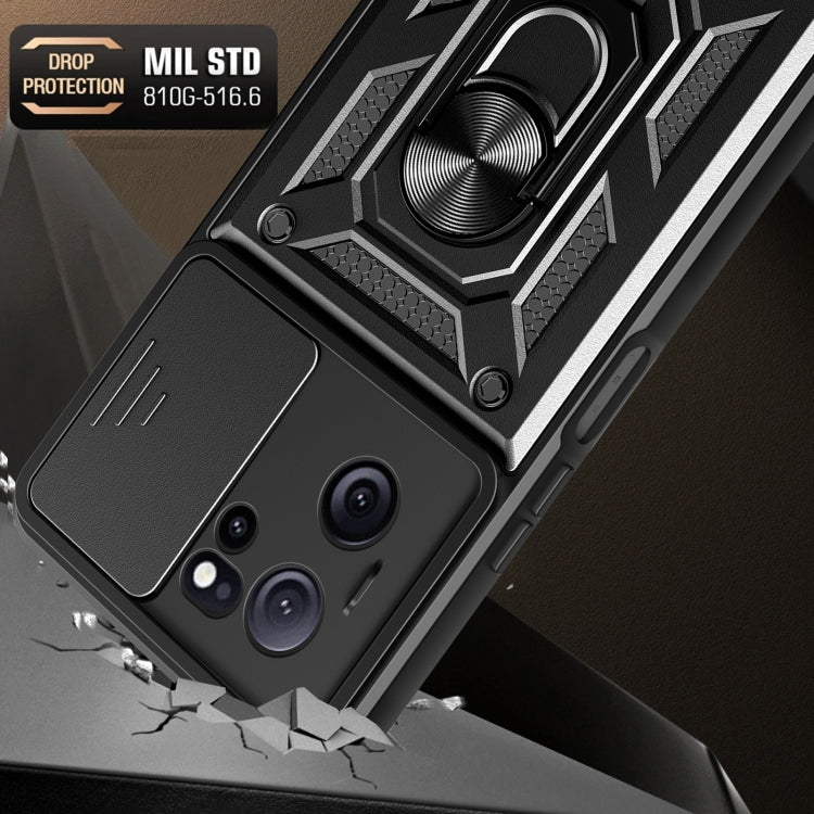 For Xiaomi Redmi K60 Ultra 5G Sliding Camera Cover Design TPU Hybrid PC Phone Case(Red) by buy2fix