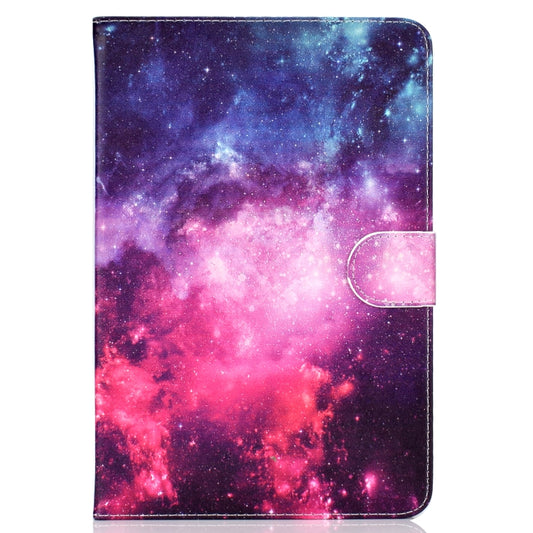 For 7 inch Universal Tablet PC Colored Drawing Pattern Horizontal Flip PU Leather Case with Holder & Card Slot(Starry Sky) - 7 inch by buy2fix | Online Shopping UK | buy2fix