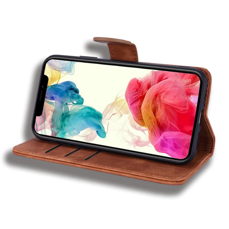For iPhone Air Mandala Embossed Dual-Fold Calf Leather Phone Case(Brown) - iPhone Air Cases by buy2fix | Online Shopping UK | buy2fix