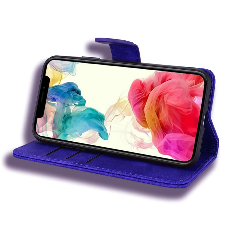 For iPhone Air Mandala Embossed Dual-Fold Calf Leather Phone Case(Purple) - iPhone Air Cases by buy2fix | Online Shopping UK | buy2fix