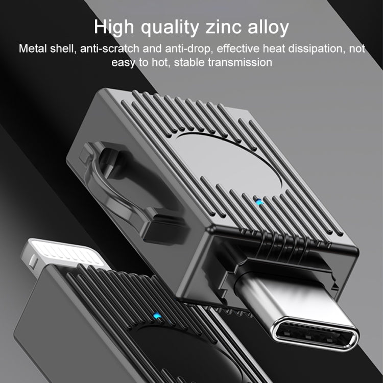 USB to 8 Pin Multifunction Travel Case Shape Apapter(Tarnish) by buy2fix