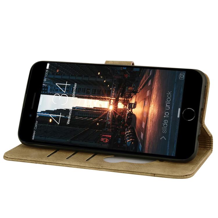 For iPhone 16e Cartoon Sakura Cat Embossed Leather Phone Case(Brown) - iPhone 16e Cases by buy2fix | Online Shopping UK | buy2fix
