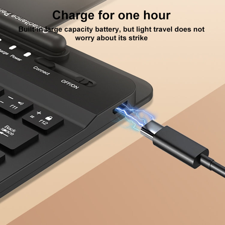 For Honor Magic V2 GKK Bluetooth Keyboard + Folding Holder + Capacitive Pen + Bluetooth Mouse(Grey) by GKK