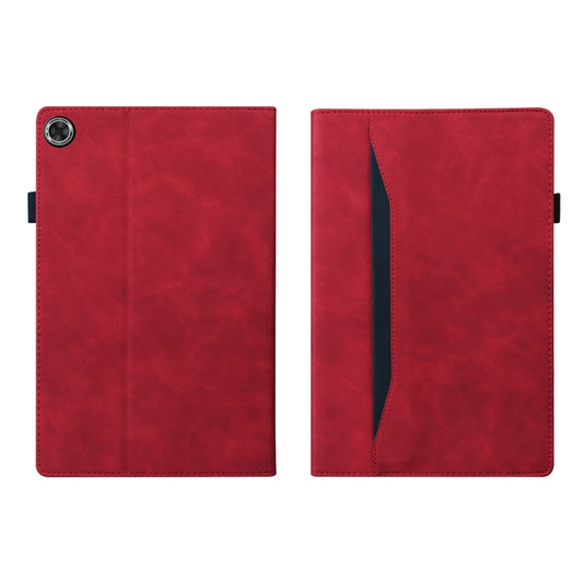 For Samsung Galaxy Tab A9+ / A11+ Splicing Shockproof Leather Tablet Case(Red) by buy2fix