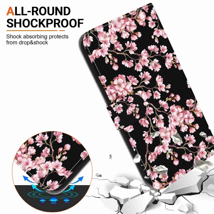 For OnePlus 11 Crystal Texture Colored Drawing Leather Phone Case(Plum Bossom) by buy2fix