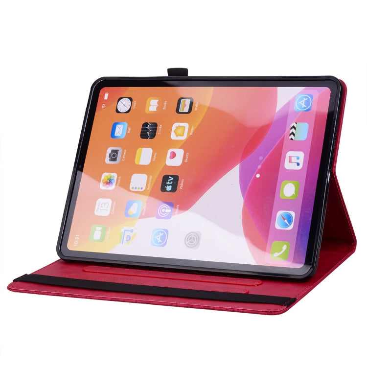 For Lenovo Tab M11 / Xiaoxin Pad 11 2024 Calf Texture Embossed Leather Tablet Case(Red) by buy2fix