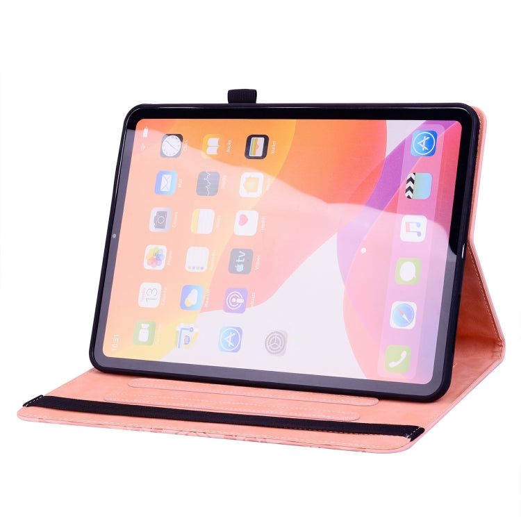 For Lenovo Tab M11 / Xiaoxin Pad 11 2024 Calf Texture Embossed Leather Tablet Case(Pink) by buy2fix