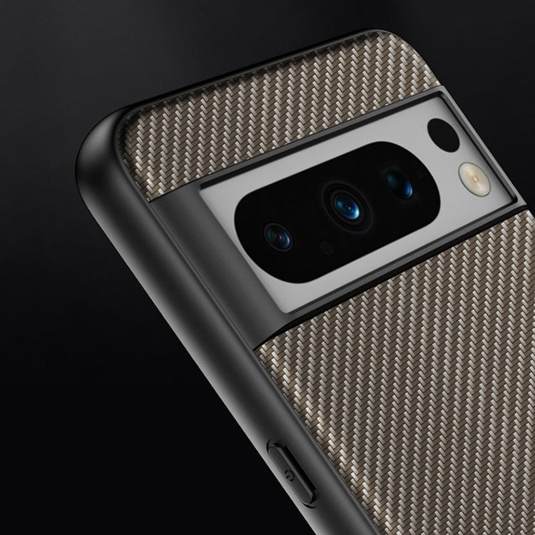 For Google Pixel 9 Pro XL Ultra-thin Carbon Fiber Texture Printing Phone Case(Black Blue) by buy2fix