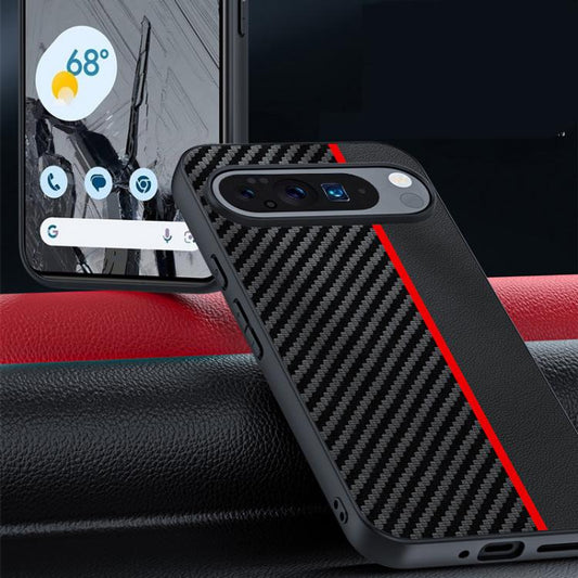 For Google Pixel 10 / 10 Pro Ultra-thin Carbon Fiber Texture Printing Phone Case(Black Yellow) - Google Cases by buy2fix | Online Shopping UK | buy2fix