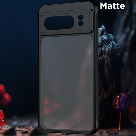 For Google Pixel 9 Pro Ultra-thin Translucent PC+TPU Phone Case(Black) by buy2fix