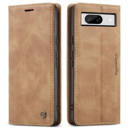 For Google Pixel 8 CaseMe 013 Multifunctional Horizontal Flip Leather Phone Case(Brown) by CaseMe
