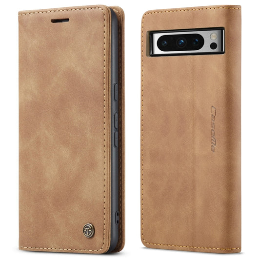 For Google Pixel 8 Pro CaseMe 013 Multifunctional Horizontal Flip Leather Phone Case(Brown) by CaseMe