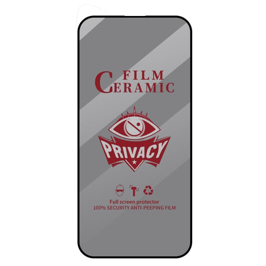 For iPhone 16 Pro Max Full Coverage HD Privacy Ceramic Film by buy2fix