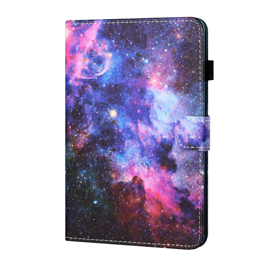For Samsung Galaxy Tab A11 / A9 Coloured Drawing Stitching Flip PU Tablet Case with Sleep / Wake-up Function(Starry Sky) by buy2fix