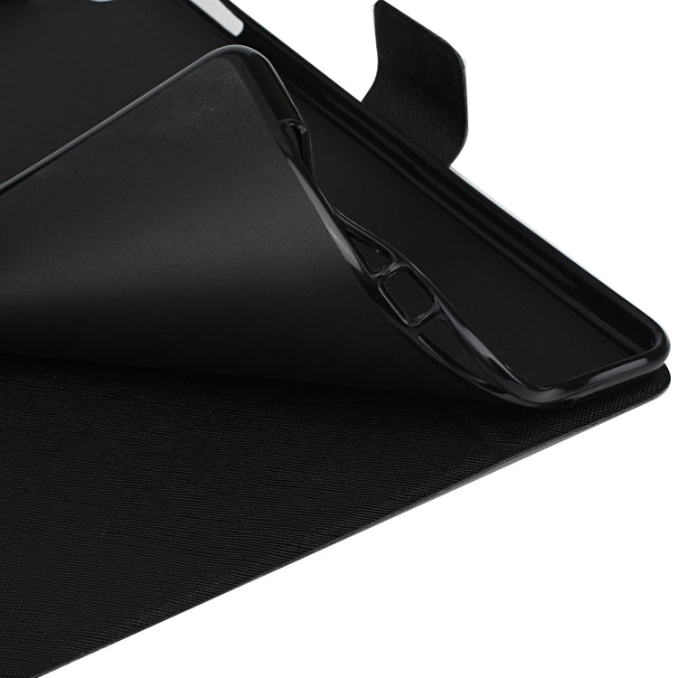 For Samsung Galaxy Tab A11 / A9 Pure Color PU Tablet Case with Sleep / Wake-up Function(Black) by buy2fix