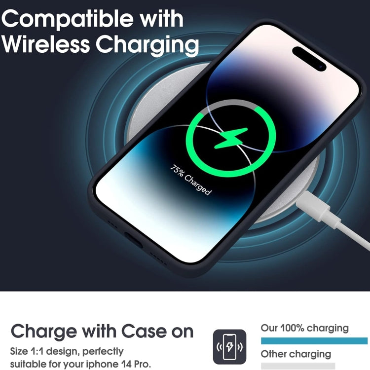 For iPhone 16 Microfiber Liquid Silicone Shockproof Phone Case(Black) by buy2fix