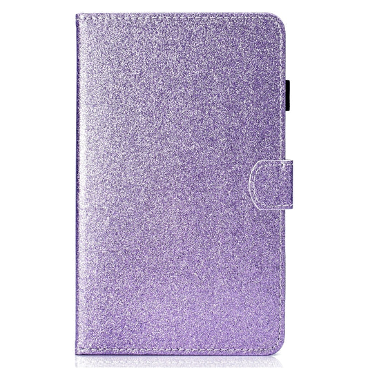For Samsung Galaxy Tab A11+ / A9+ Glitter Powder Smart PU Tablet Case with Sleep / Wake-up Function(Purple) by buy2fix