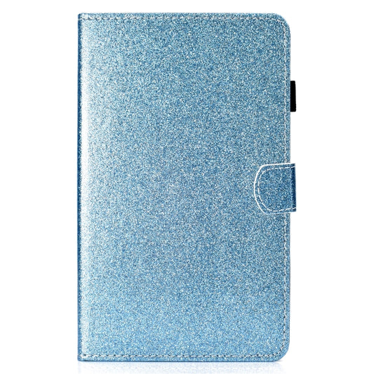 For Samsung Galaxy Tab A11 / A9 Glitter Powder Smart PU Tablet Case with Sleep / Wake-up Function(Blue) by buy2fix