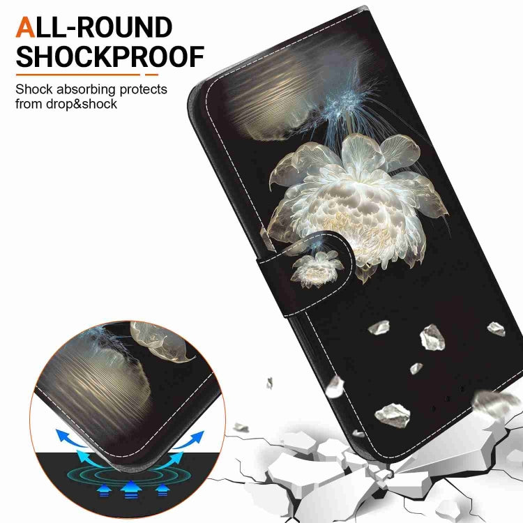 For Xiaomi Redmi Note 12 Pro+ Crystal Texture Colored Drawing Leather Phone Case(Crystal Peony) by buy2fix