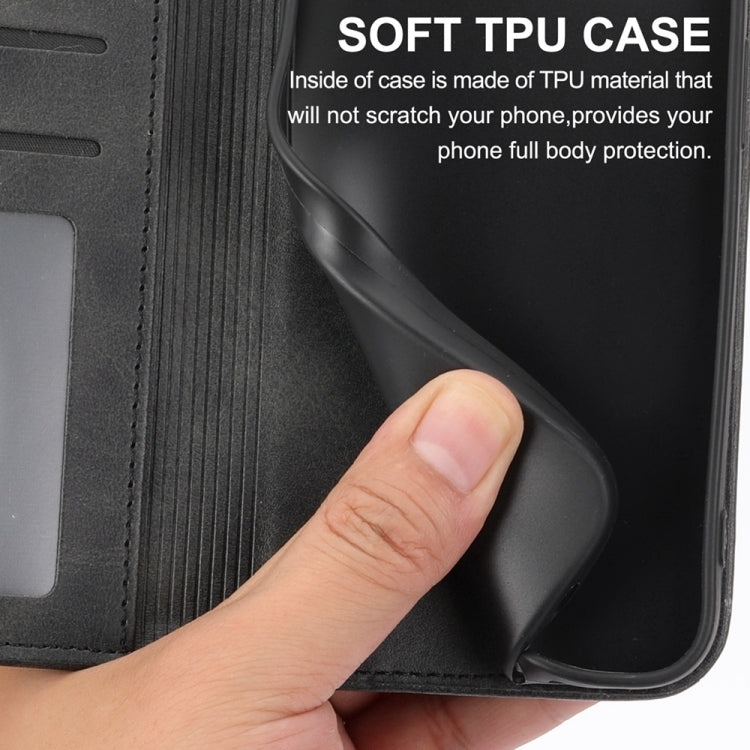 For iPhone 16e Cubic Grid Calf Texture Magnetic Leather Phone Case(Black) by buy2fix