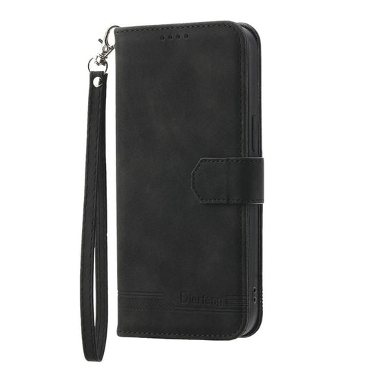 For iPhone Air Dierfeng Dream Line TPU Hybrid PU Leather Phone Case(Black) - iPhone Air Cases by buy2fix | Online Shopping UK | buy2fix
