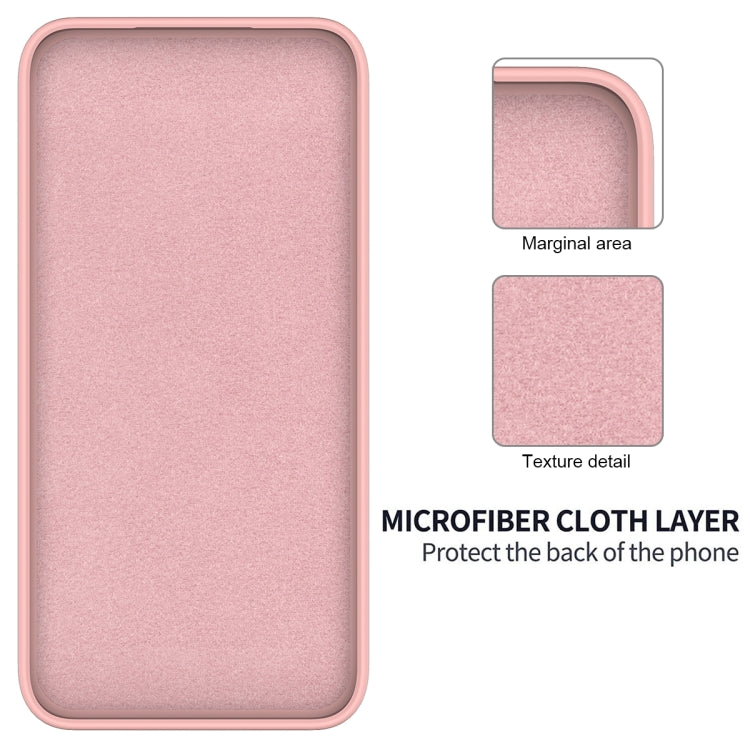 For Samsung Galaxy A35 5G Solid Color Liquid Silicone Dropproof Full Coverage Phone Case(Pink) by buy2fix
