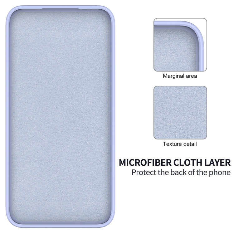 For Samsung Galaxy A55 5G Solid Color Liquid Silicone Dropproof Full Coverage Phone Case(Purple) by buy2fix