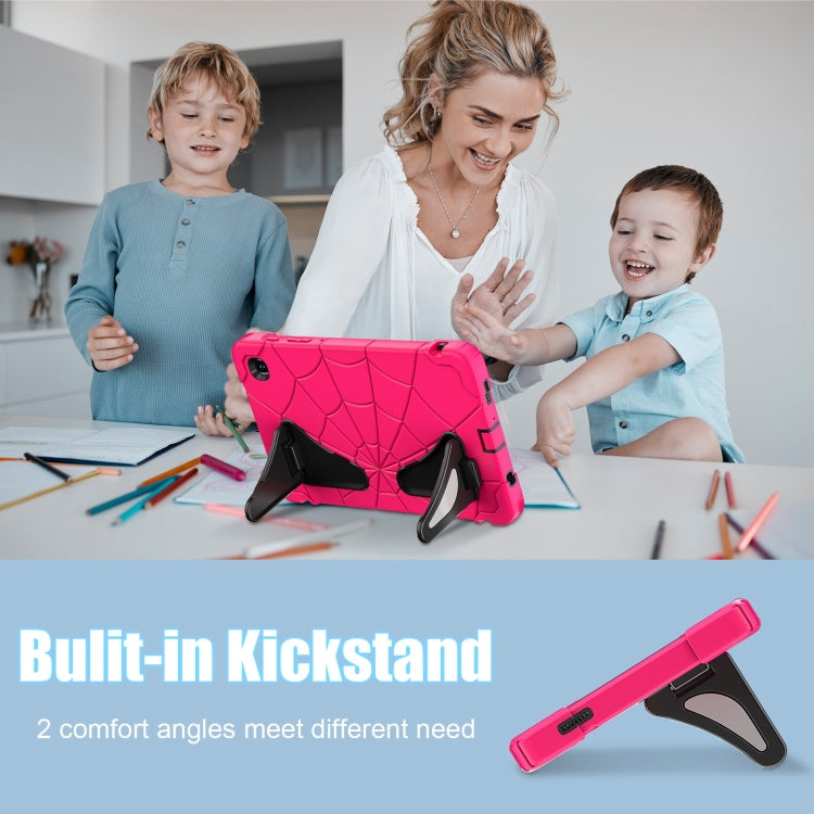 For Samsung Galaxy Tab A7 Lite T220 Spider Silicone Hybrid PC Shockproof Tablet Case(Strawberry Black) by buy2fix