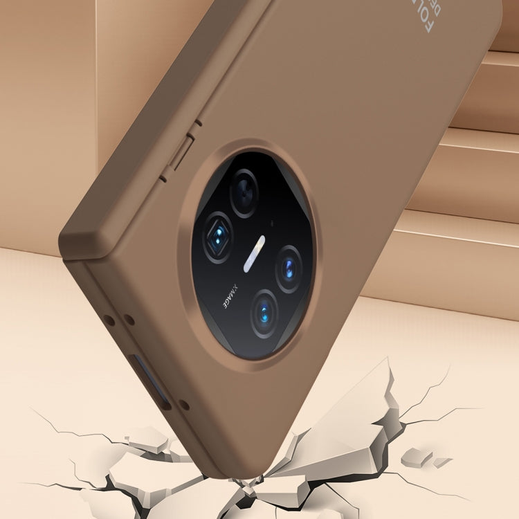 For Huawei Mate X5 Extraordinary Series Hinged Folding Full Phone Case(Coffee) - Huawei Cases by buy2fix | Online Shopping UK | buy2fix