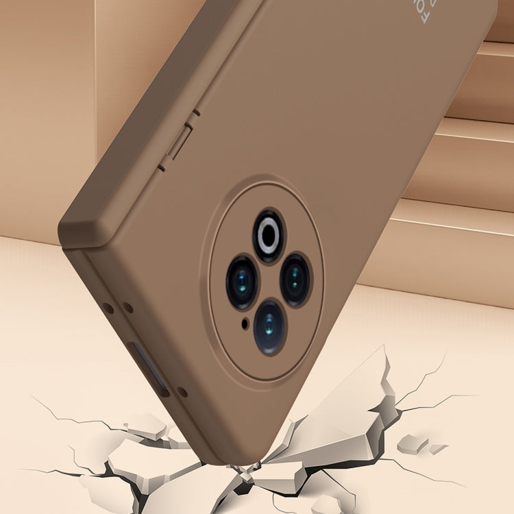 For vivo X Fold2 Extraordinary Series Hinged Folding Full Phone Case(Coffee) by buy2fix