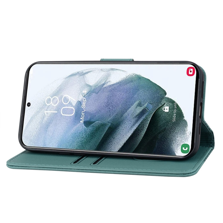 For Samsung Galaxy S23+ 5G Diamond Buckle Leather Phone Case with Lanyard(Green) by buy2fix