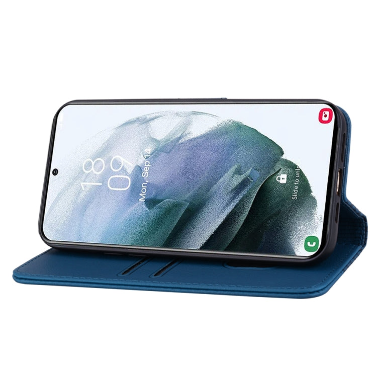 For Samsung Galaxy S23 5G Diamond Buckle Leather Phone Case with Lanyard(Royal Blue) by buy2fix