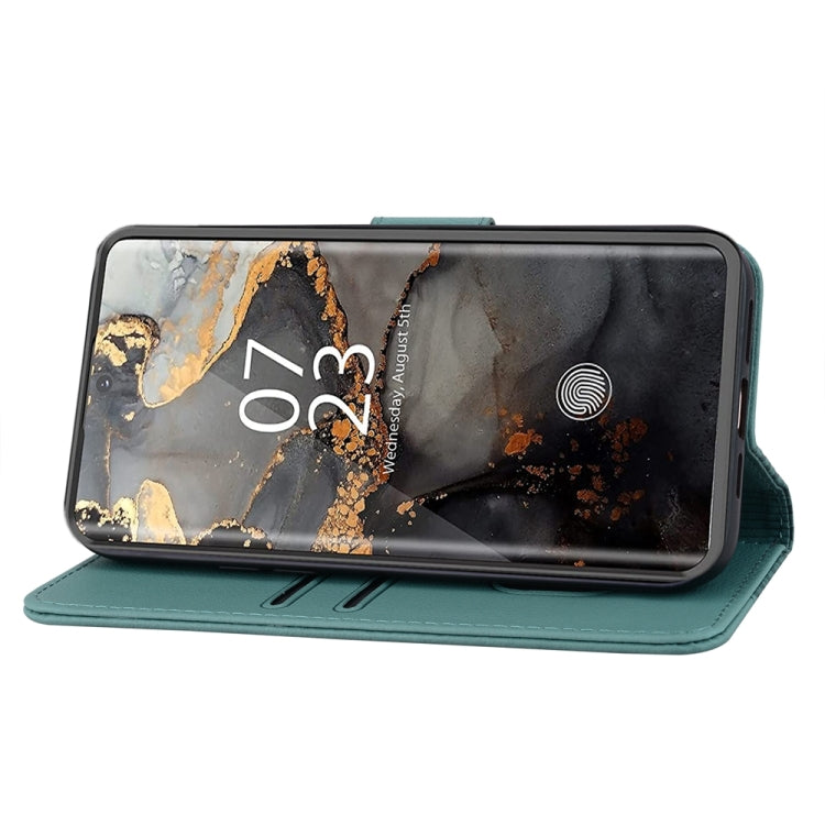 For Samsung Galaxy S21 Ultra 5G Diamond Buckle Leather Phone Case with Lanyard(Green) by buy2fix