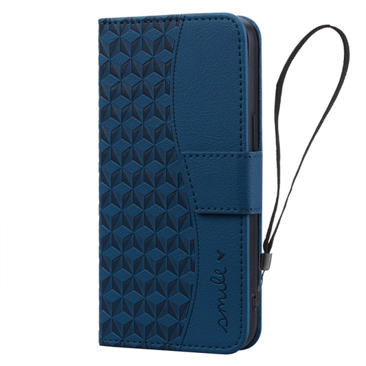 For Samsung Galaxy S20 FE 5G Diamond Buckle Leather Phone Case with Lanyard(Royal Blue) by buy2fix