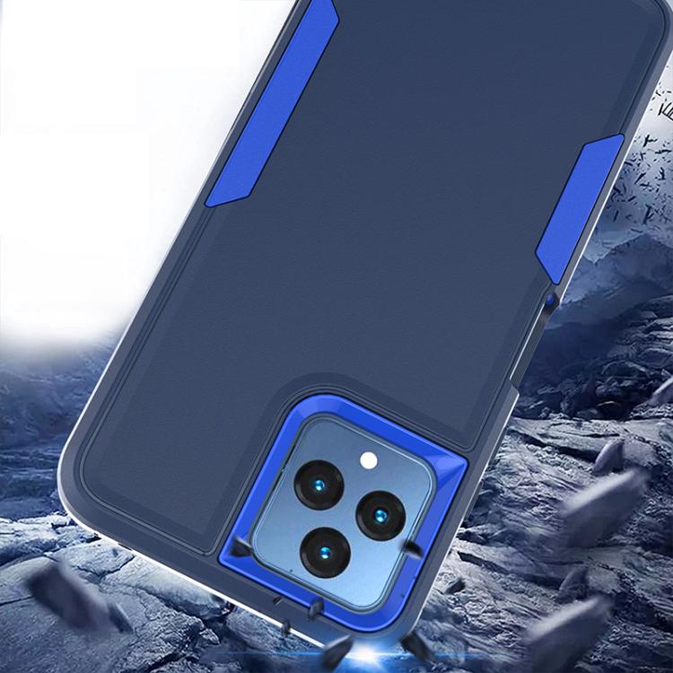 For T-Mobile REVVL 6 Pro 2 in 1 PC Hybrid TPU Phone Case(Gray+Fluorescent Green) by buy2fix