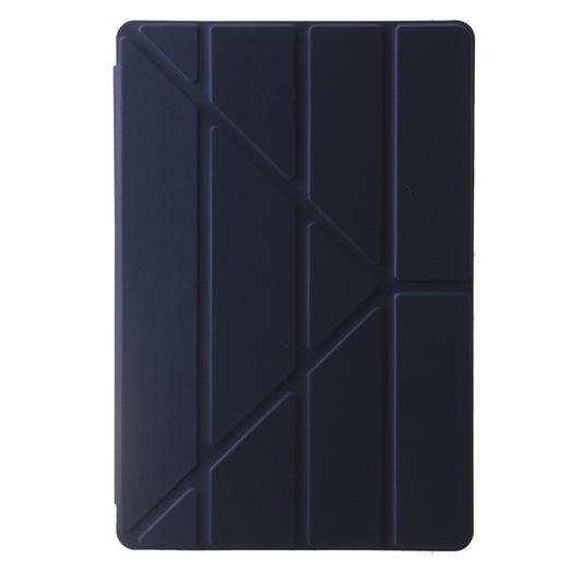 For Samsung Galaxy Tab S9 Clear Acrylic Deformation Leather Tablet Case(Dark Blue) by buy2fix