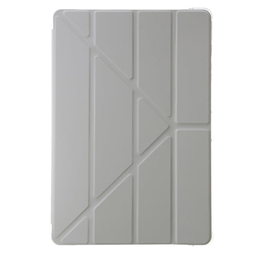 For Samsung Galaxy Tab S10+ / S9+ Clear Acrylic Deformation Leather Tablet Case(Grey) by buy2fix