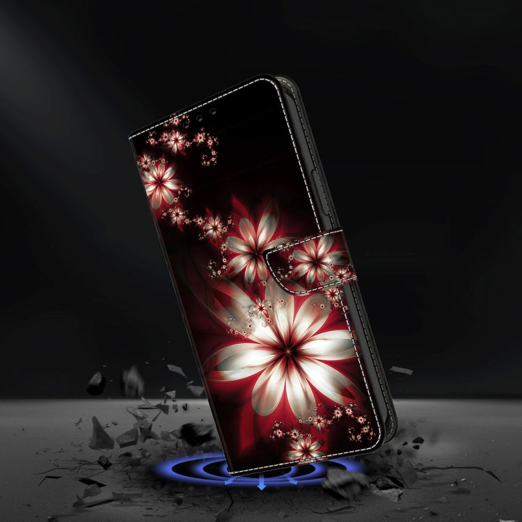 For Motorola Moto G Play 2024 Crystal 3D Shockproof Protective Leather Phone Case(Fantastic Flower) by buy2fix