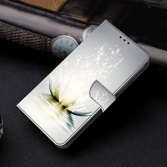 For Motorola Moto G24 Crystal 3D Shockproof Protective Leather Phone Case(Light Lotus) by buy2fix