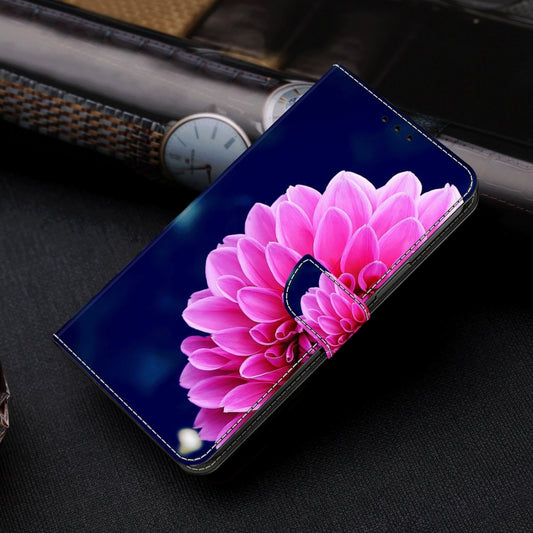 For Motorola Moto G24 Power Crystal 3D Shockproof Protective Leather Phone Case(Pink Petals) by buy2fix