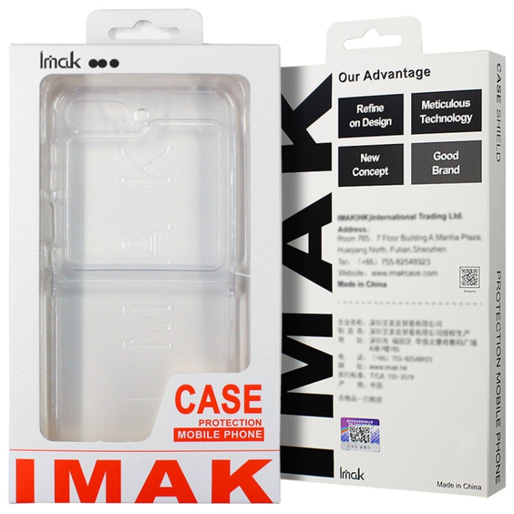 For Samsung Galaxy Z Flip5 5G imak UX-6 series All-inclusive Shockproof Airbag TPU Invisible Phone Case(Transparent) by imak