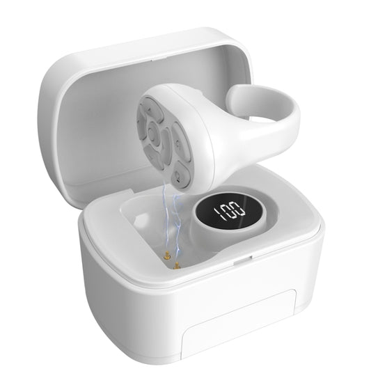 S20 Portable Smart Wireless Bluetooth Ring Remote Control with Charging Case(White) by buy2fix